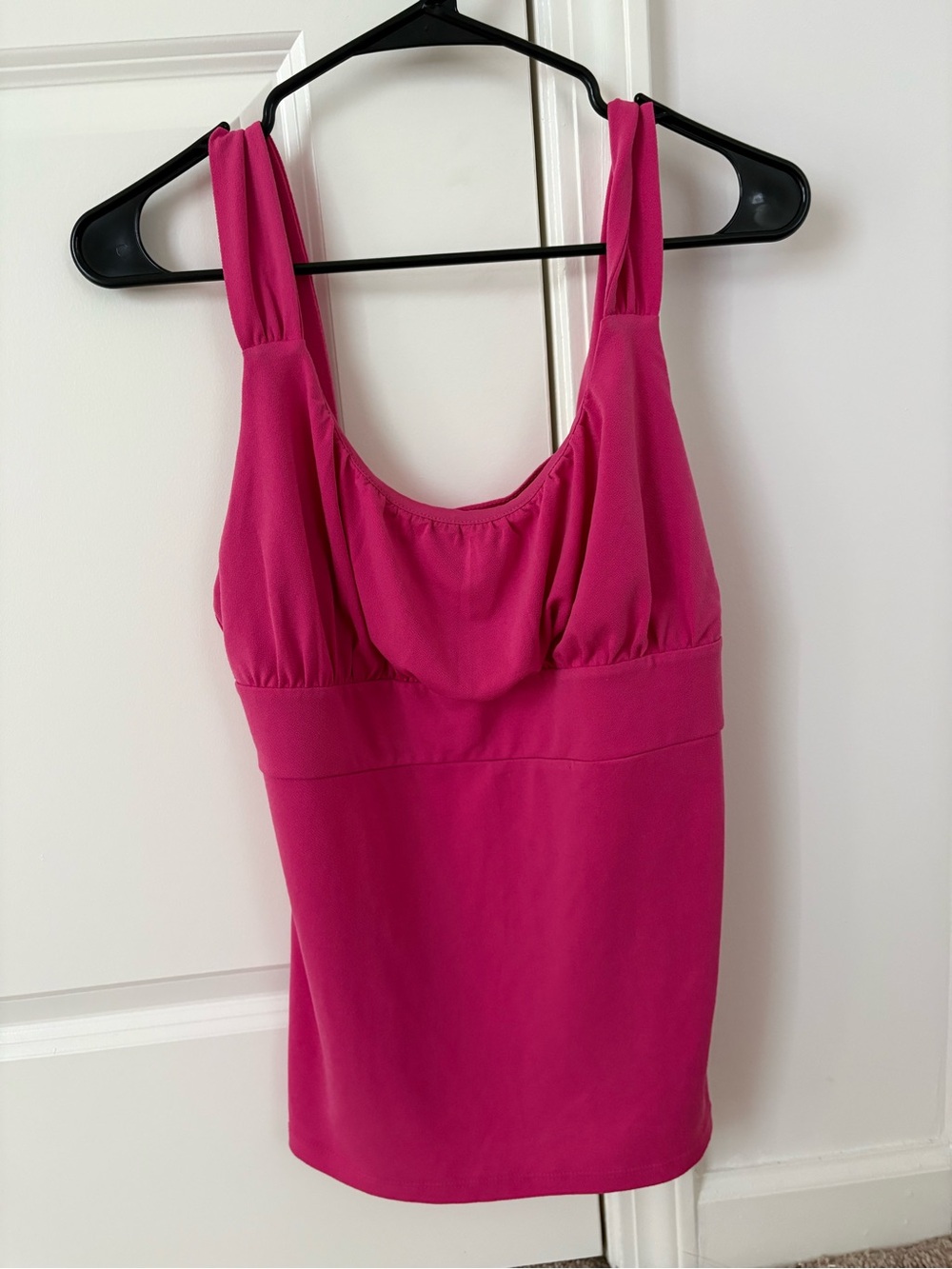 Ann Taylor Bright Fuchsia Tank with Gathered Bust